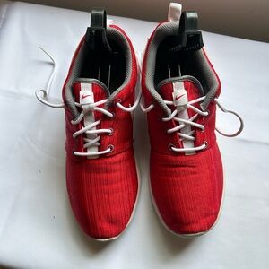 Nike Red and White Sneakers